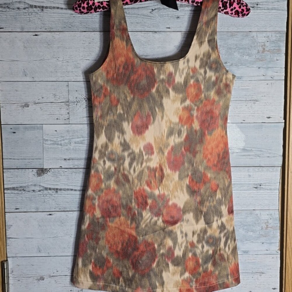 Dawn Sharp Pink and Cream Mini Dress Sz S